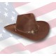 Chapeau western femme modèle " IDAHO " brun.