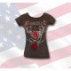 T-shirt femme " cow-girl faded ".