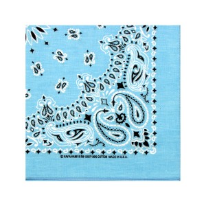 Bandana paisley " bleu "