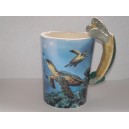 Mug anse tortue