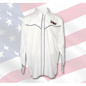 Chemise western  brodée  " modèle " COWBOY ".