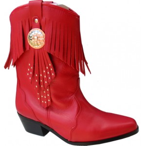 Botte modèle OAKTREE WESTERN BOOTES rouge