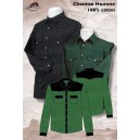 Chemise noir et verte