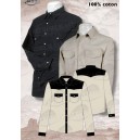 Chemise bi-color  noire et blanche