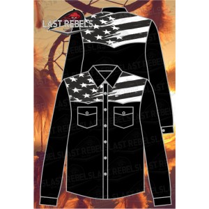 Chemise drapeau USA