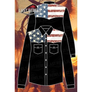 Chemise drapeau USA