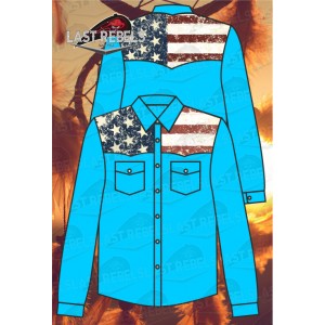 Chemise drapeau USA